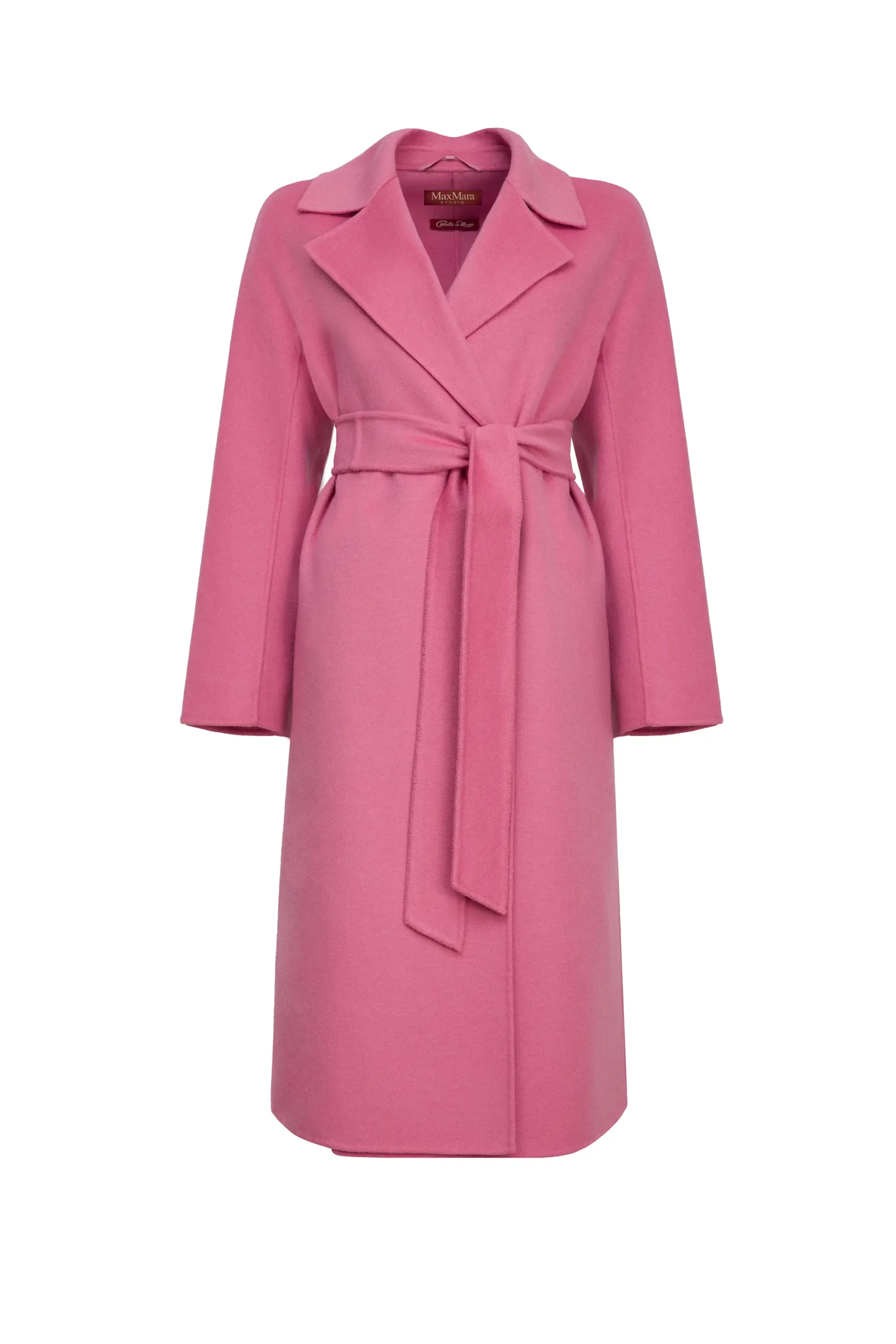 MAX MARA STUDIO: CLES wool and cashmere coat (pink)