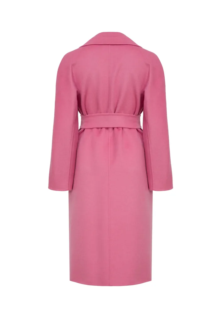 MAX MARA STUDIO: CLES wool and cashmere coat (pink)