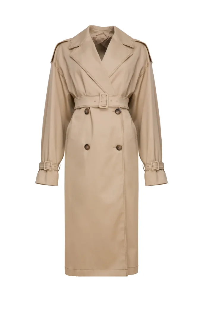 MAX MARA STUDIO: PALMIZI long raincoat (colonial)