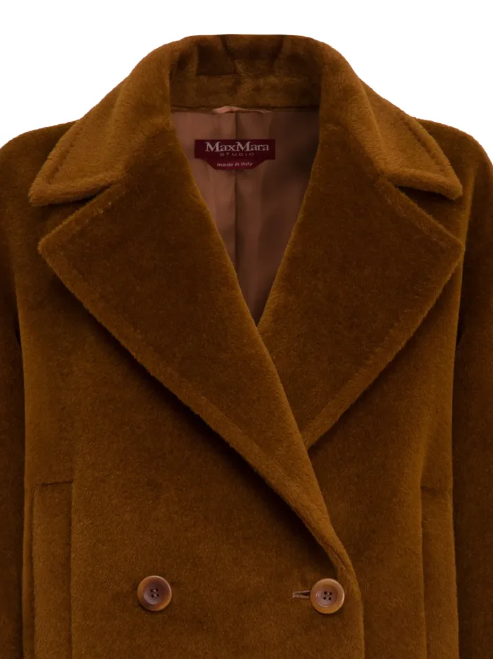 MAX MARA STUDIO: FILOVIA coat (cognac )