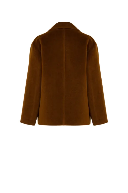 MAX MARA STUDIO: FILOVIA coat (cognac )