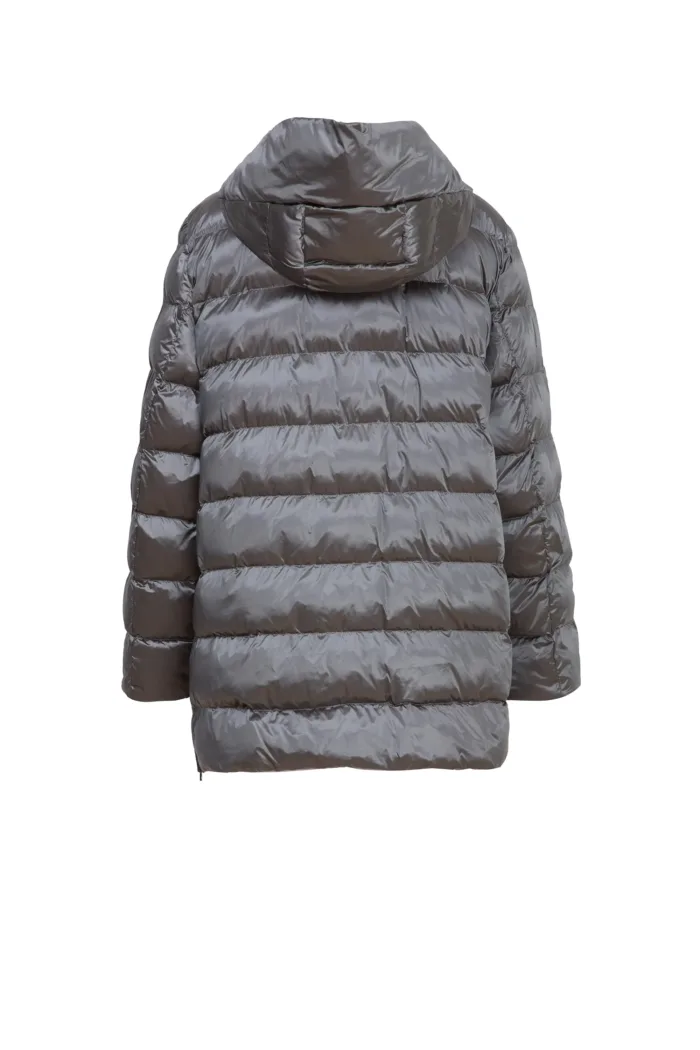 MARINA RINALDI VOYAGE: Padded coat with detachable hood CALI