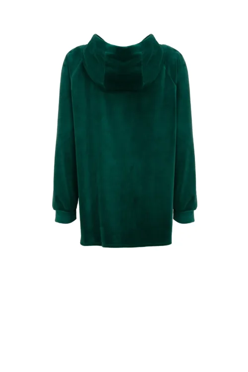 MARINA SPORT: Green Velvet Sweatshirt BIKINI