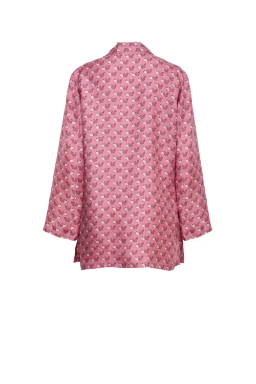 MAX MARA STUDIO: ALPE Printed Silk Twill Shirt