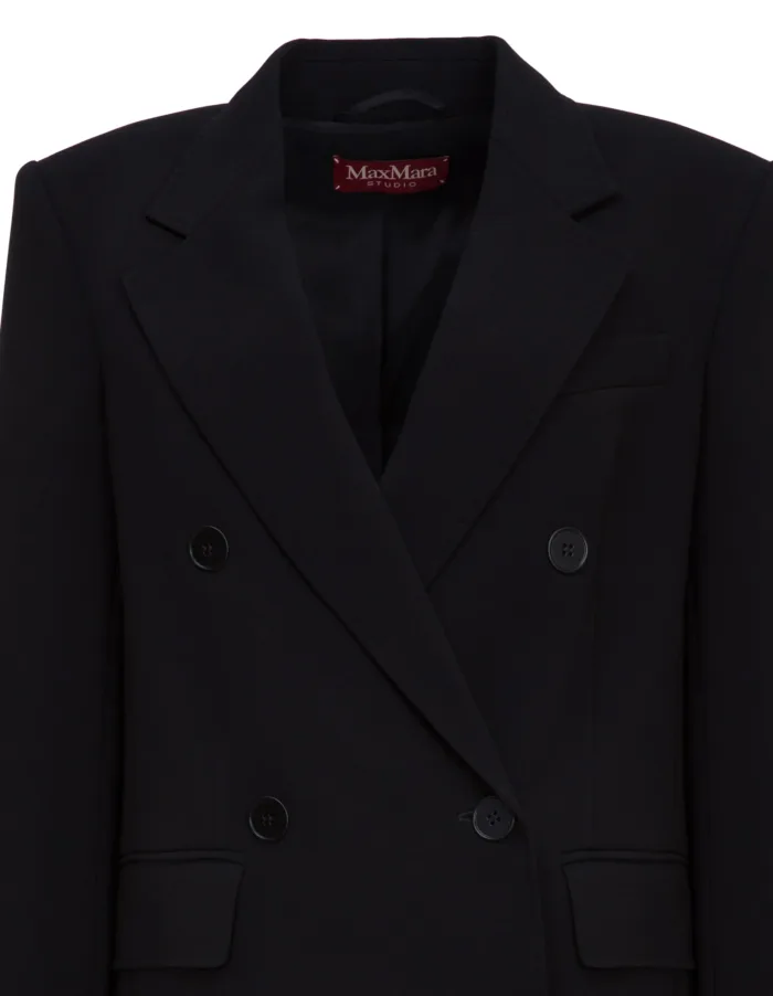 MAX MARA STUDIO: Double-breasted cady blazer MIRELLA