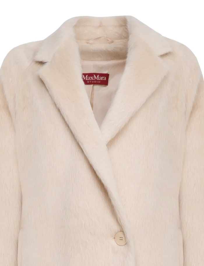 MAX MARA STUDIO: XAVIER Suri Alpaca Midi Coat