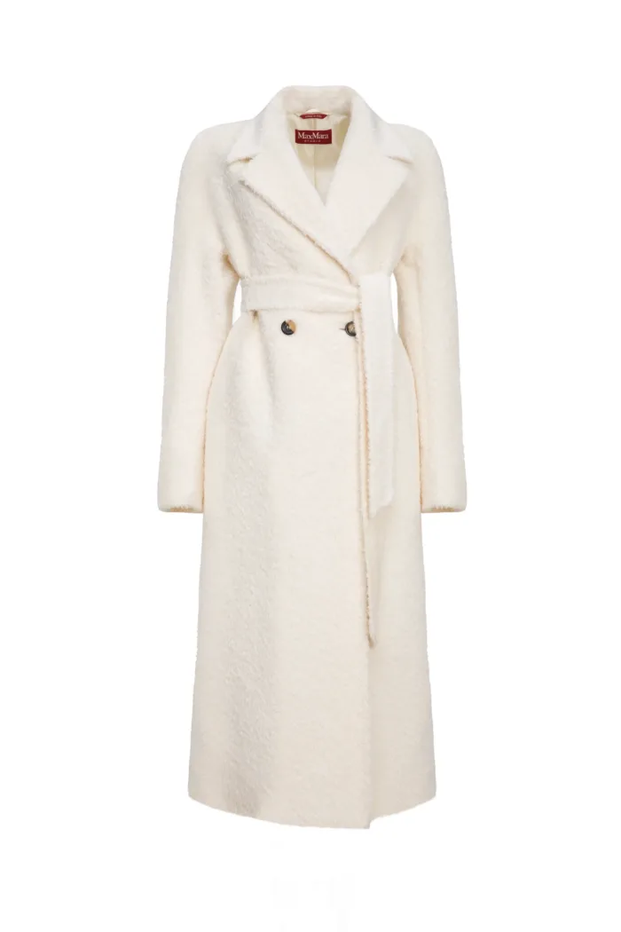 MAX MARA STUDIO: White NILO Women's Coat