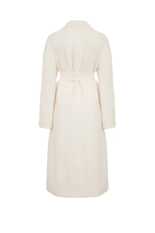 MAX MARA STUDIO: White NILO Women's Coat