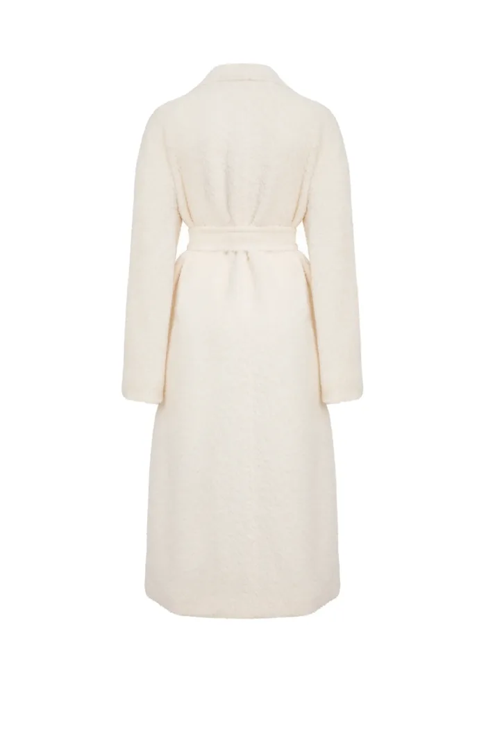 MAX MARA STUDIO: White NILO Women's Coat