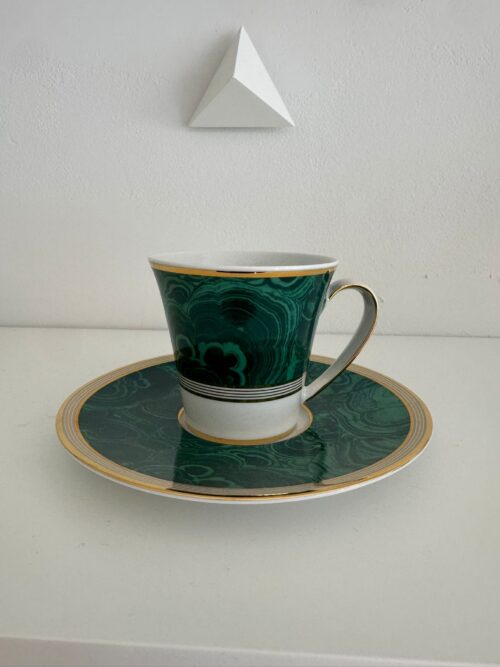 Stefano Ricci Home: Teacup and Saucer, Height 8 cm