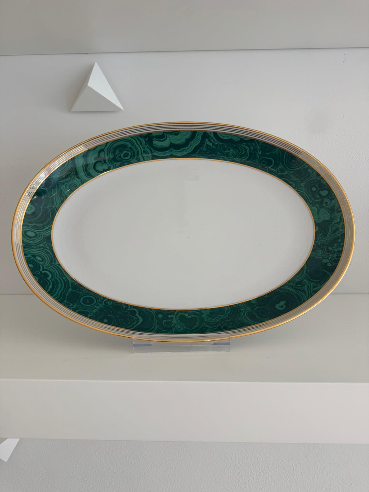 Stefano Ricci Home : Oval Tray 38.4 x 26 cm