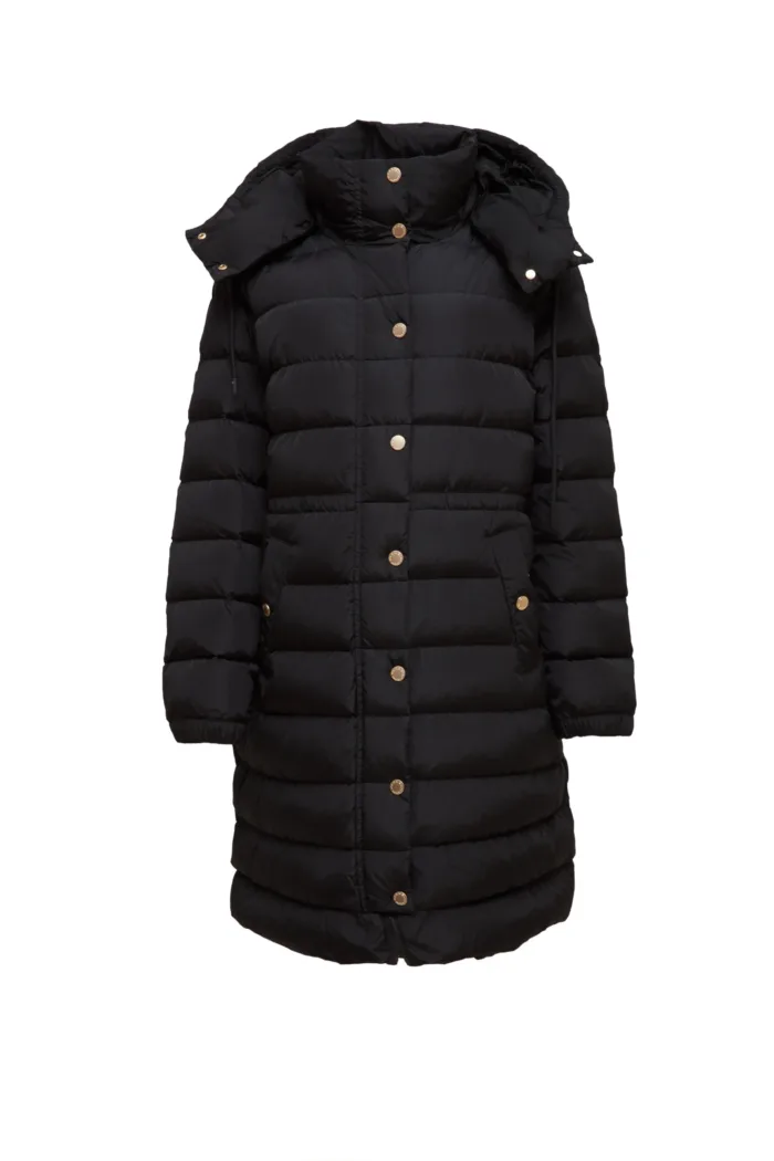 WEEKEND MAX MARA: Abrigo acolchado largo CERBERO (negro)