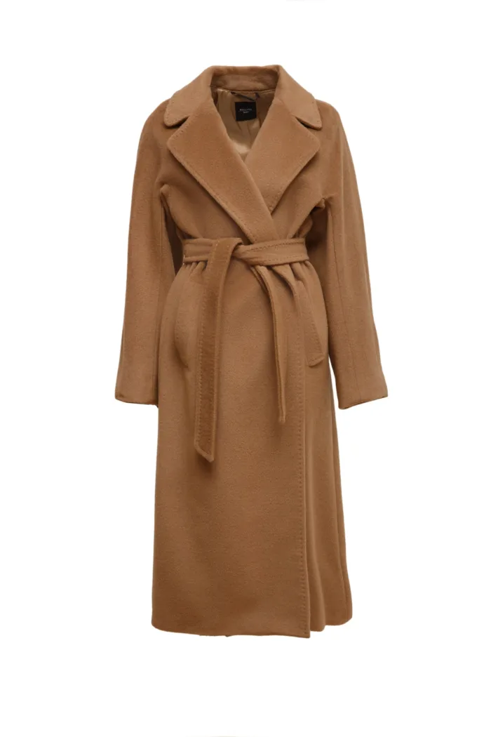 WEEKEND MAX MARA: Пальто-тренч с поясом TEMPERA (карамельное)
