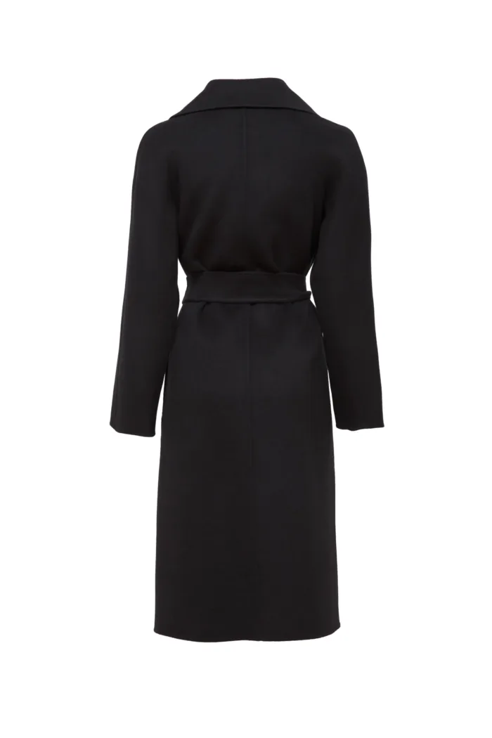 MAX MARA STUDIO: CLES Mantel aus Wolle, Kaschmir und Seide in Schwarz – Bild 2