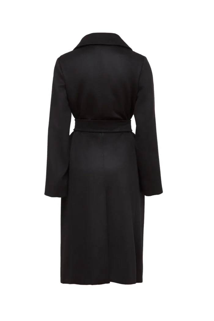 MAX MARA STUDIO: BCOLLAG Doppelreihiger Wollmantel (Schwarz) – Bild 2